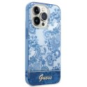 Guess GUHCP14XHGPLHB iPhone 14 Pro Max6,7" niebieski/blue hardcase Porcelain Collection