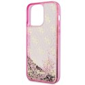 Guess GUHCP14XLC4PSGP iPhone 14 Pro Max6.7" różowy/pink hardcase Liquid Glitter 4G Transculent