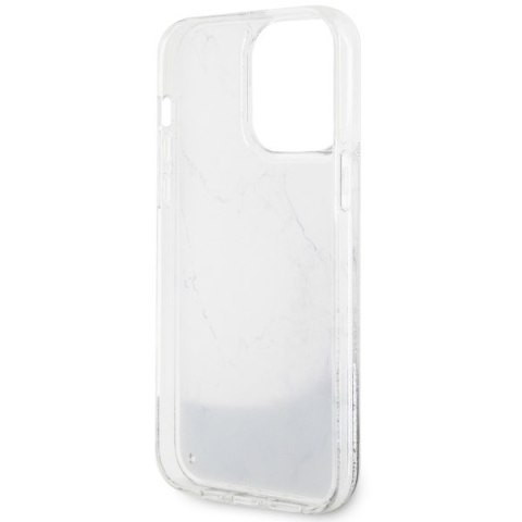 Guess GUHCP14XLCSGSGH iPhone 14 Pro Max6.7" biały/white hardcase Liquid Glitter Marble
