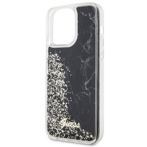 Guess GUHCP14XLCSGSGK iPhone 14 Pro Max6.7" czarny/black hardcase Liquid Glitter Marble