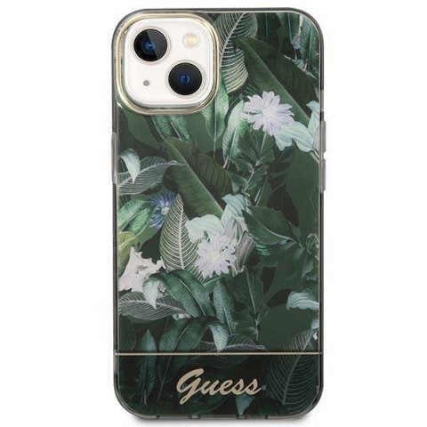 Guess GUHCP14MHGJGHA iPhone 14 Plus / 15 Plus 6.7" zielony/green hardcase Jungle Collection