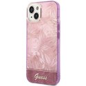 Guess GUHCP14MHGJGHP iPhone 14 Plus / 15 Plus 6.7" różowy/pink hardcase Jungle Collection