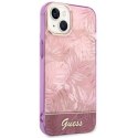 Guess GUHCP14MHGJGHP iPhone 14 Plus / 15 Plus 6.7" różowy/pink hardcase Jungle Collection