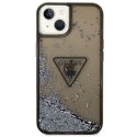 Guess GUHCP14MLFCTPK iPhone 14 Plus/ 15 Plus 6.7" czarny/black hardcase Liquid Glitter Palm Collection