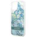Guess GUHCP14MLFLSN iPhone 14 Plus / 15 Plus 6.7" zielony/green hardcase Flower Liquid Glitter