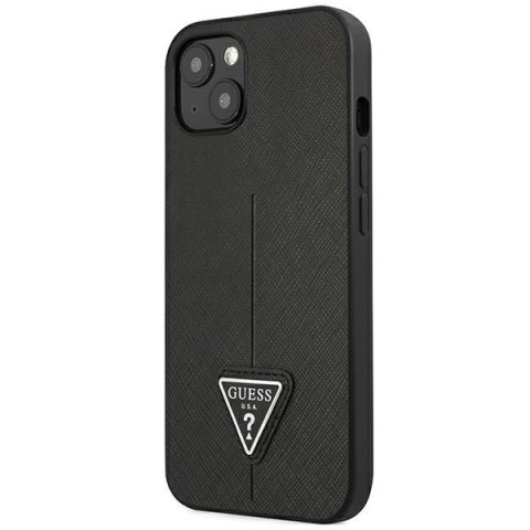 Guess GUHCP14MPSATLK iPhone 14 Plus / 15 Plus 6.7" czarny/black hardcase SaffianoTriangle Logo