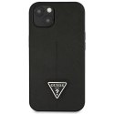 Guess GUHCP14MPSATLK iPhone 14 Plus / 15 Plus 6.7" czarny/black hardcase SaffianoTriangle Logo