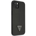 Guess GUHCP14MPSATLK iPhone 14 Plus / 15 Plus 6.7" czarny/black hardcase SaffianoTriangle Logo