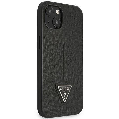 Guess GUHCP14MPSATLK iPhone 14 Plus / 15 Plus 6.7" czarny/black hardcase SaffianoTriangle Logo
