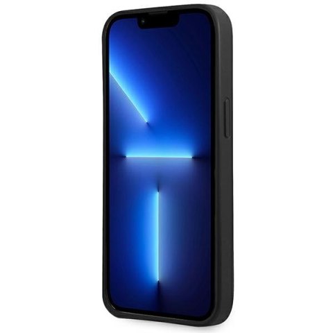 Guess GUHCP14MPSATLK iPhone 14 Plus / 15 Plus 6.7" czarny/black hardcase SaffianoTriangle Logo