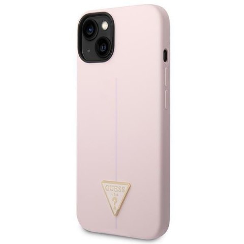Guess GUHCP14MSLTGU iPhone 14 Plus/ 15 Plus 6.7" fioletowy/purple hardcase Silicone Triangle