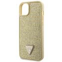 Guess GUHCP14SHDGTPD iPhone 14 / 15 / 13 6.1" złoty/gold hardcase Rhinestone Triangle