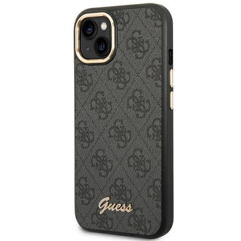 Guess GUHCP14SHG4SHK iPhone 14 / 15 / 136.1" czarny/black hard case 4G Vintage Gold Logo