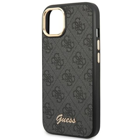 Guess GUHCP14SHG4SHK iPhone 14 / 15 / 136.1" czarny/black hard case 4G Vintage Gold Logo