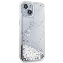 Guess GUHCP14SLCSGSGH iPhone 14 / 15 /13 6.1" biały/white hardcase Liquid Glitter Marble