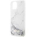 Guess GUHCP14SLCSGSGH iPhone 14 / 15 /13 6.1" biały/white hardcase Liquid Glitter Marble
