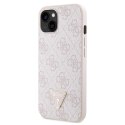 Guess GUHCP14XP4TDSCPP iPhone 14 Pro Max6.7" różowy/pink hardcase Crossbody 4G Metal Logo
