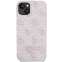 Guess GUHCP14XP4TDSCPP iPhone 14 Pro Max6.7" różowy/pink hardcase Crossbody 4G Metal Logo