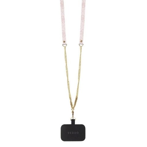 Guess GUHCP14XP4TDSCPP iPhone 14 Pro Max6.7" różowy/pink hardcase Crossbody 4G Metal Logo