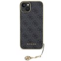 Guess GUHCP15MGF4GGR iPhone 15 Plus/ 14 Plus 6.7" szary/grey hardcase 4G Charms Collection
