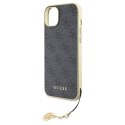 Guess GUHCP15MGF4GGR iPhone 15 Plus/ 14 Plus 6.7" szary/grey hardcase 4G Charms Collection