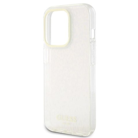 Guess GUHCP15XHDECMP iPhone 15 Pro Max 6.7" różowy/pink hardcase IML Faceted Mirror Disco Iridescent