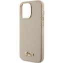 Guess GUHCP15XPGMCSD iPhone 15 Pro Max 6.7" złoty/light gold hardcase Glitter Glossy Script