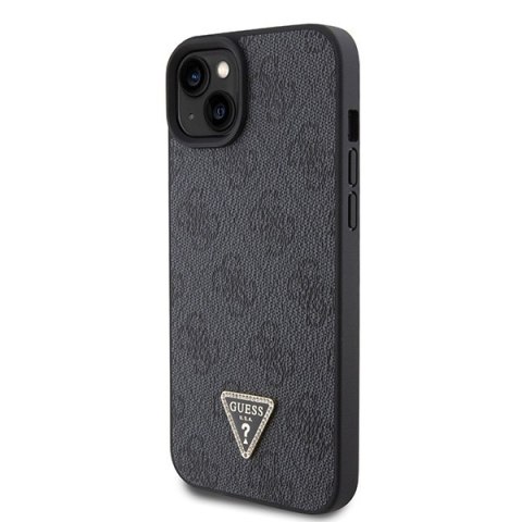 Guess GUHCP15SP4TDSCPK iPhone 15 / 14 / 13 6.1" czarny/black hardcase Crossbody 4G Metal Logo