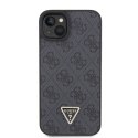 Guess GUHCP15SP4TDSCPK iPhone 15 / 14 / 13 6.1" czarny/black hardcase Crossbody 4G Metal Logo