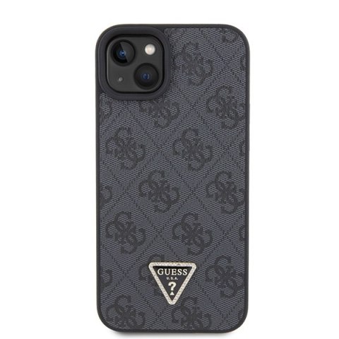 Guess GUHCP15SP4TDSCPK iPhone 15 / 14 / 13 6.1" czarny/black hardcase Crossbody 4G Metal Logo