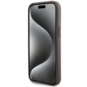 Guess GUHCP15SPGS4TDW iPhone 15 / 14 / 13 6.1" brązowy/brown hardcase Grip Stand 4G Triangle Strass