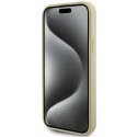 Guess GUHCP15SPS4DGPD iPhone 15 / 14 / 13 6.1" złoty/gold hardcase Leather 4G Metal Logo Strass