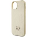Guess GUHCP15SPS4DGPD iPhone 15 / 14 / 13 6.1" złoty/gold hardcase Leather 4G Metal Logo Strass