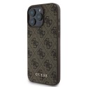 Guess GUHCP16LG4GFBR iPhone 16 Pro 6.3" brązowy/brown hardcase 4G Classic