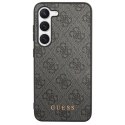 Guess GUHCS23SG4GFGR S23 S911 szary/grey hardcase 4G Metal Gold Logo