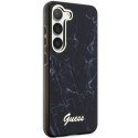 Guess GUHCS23SPCUMAK S23 S911czarny/black hardcase Marble