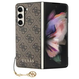 Guess GUHCZFD5GF4GBR F946 Z Fold5 brązowy/brown hardcase 4G Charms Collection