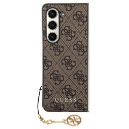 Guess GUHCZFD5GF4GBR F946 Z Fold5 brązowy/brown hardcase 4G Charms Collection