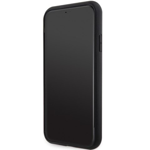 Guess GUHMN61HGCFSEK iPhone 11 / Xr 6.1"czarny/black hardcase GCube Stripes MagSafe