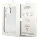 Guess GUHMP12MHTRMS iPhone 12/12 Pro 6.1" srebrny/silver hard case Metal Outline Magsafe