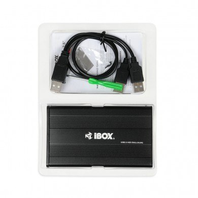 Obudowa IBOX HD-01 ZEW. 2,5" USB 2.0 IEU2F01 (2.5"; USB 2.0; Aluminium; kolor czarny)