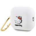 Hello Kitty HKAP23DKHSH Airpods Pro 2(2022/2023) cover biały/white Silicone 3D Kitty Head