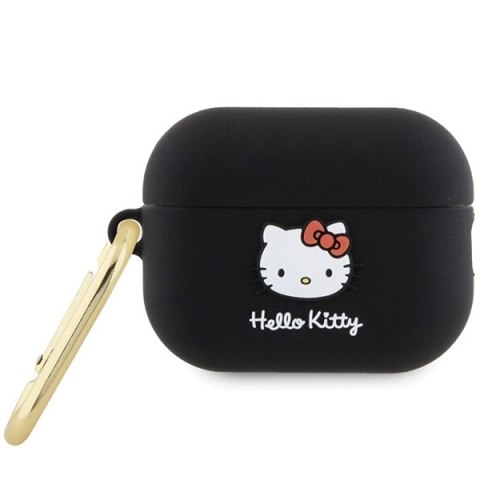 Hello Kitty HKAP23DKHSK Airpods Pro 2(2022/2023) cover czarny/black Silicone 3D Kitty Head