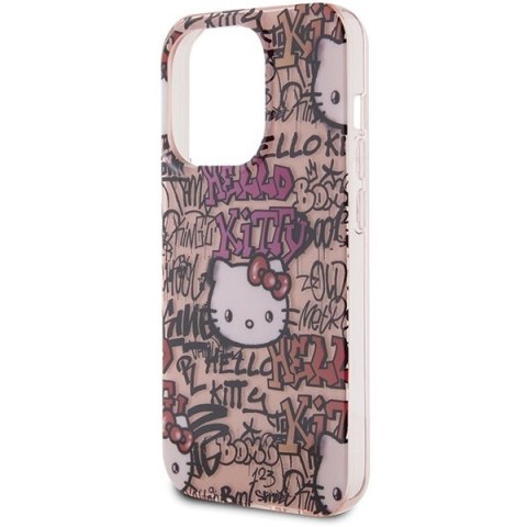 Hello Kitty HKHCP13LHDGPTP iPhone 13 Pro / 13 6.1" różowy/pink hardcase IML Tags Graffiti