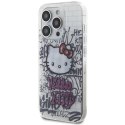 Hello Kitty HKHCP15LHDGPHT iPhone 15 Pro 6.1" biały/white hardcase IML Kitty On Bricks Graffiti