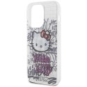 Hello Kitty HKHCP15LHDGPHT iPhone 15 Pro 6.1" biały/white hardcase IML Kitty On Bricks Graffiti