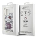 Hello Kitty HKHCP15LHDGPHT iPhone 15 Pro 6.1" biały/white hardcase IML Kitty On Bricks Graffiti