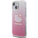 Hello Kitty HKHCP15SHDGKEP iPhone 15 / 14 / 13 6.1" różowy/pink hardcase IML Gradient Electrop Kitty Head