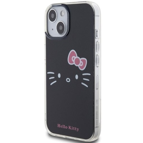 Hello Kitty HKHCP15SHKHLK iPhone 15 / 14 / 13 6.1" czarny/black hardcase IML Kitty Face