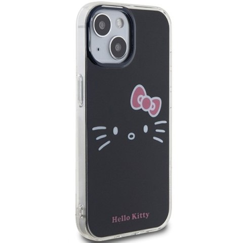 Hello Kitty HKHCP15SHKHLK iPhone 15 / 14 / 13 6.1" czarny/black hardcase IML Kitty Face